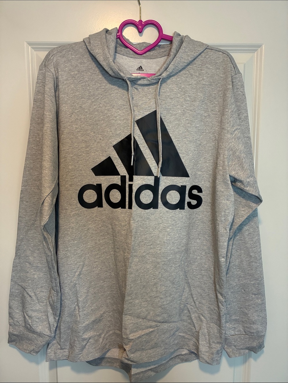 adidas Gray Hoodie with Black Logo